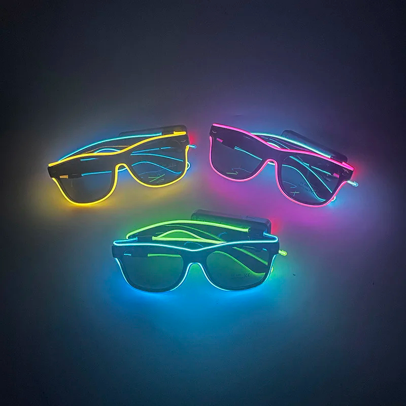 New Cool Wireless Glowing LED  - огляд і ціна Glow In The Dark Party Glasses